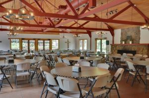 AA mens stag retreat dining lodge